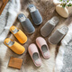 Lidani (TZLDN) indoor cotton slippers men's anti-slip autumn and winter cotton home men's home couple woolen slippers gray 42-43