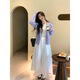 Xuefei Lanqi Autumn and Winter Dress Women's Wear Complete Set 2025 New First Love Pure Milky Sweet Suit White Skirt Purple Cardigan + Dress M Recommendation 95-110 Jin Jin equals 0.5 kg