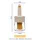 Xu Nian all-in-one oil bottle with brush food high temperature resistant retractable oil brush food grade baking barbecue kitchen pancake oil brush oil brush pot yellow food grade high temperature resistant