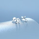 ZLF (ZLF) PT950 platinum earrings for women, asymmetric earrings, note personalized earrings 1.21g