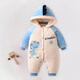 Modale Babykleidung mit verdicktem Samt im Herbst und Winter Red Neugeborenen Baby-Onesie im Jahr des Drachen Vollmond-Outing-Kleidung Winterkleidung