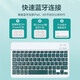 Conjunto de teclado y mouse de iPad de Apple Suying 2025 iPad11/Air7/10 Generation 24 Air6/5Pro/Mini7 Tablet Ipad5 Caso protector con conexión externamente Bluetooth [Purple Purple] Magnético Magnético + Caso protector + Mouse + Stylus [10.2 pulgadas]