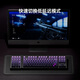 Belly spirit mk870 pro Bluetooth/2.4G/wired three-mode custom mechanical keyboard side engraving keyboard full key hot-swap DIY custom keyboard RGB lighting blackberry/purple gas Donglai three-mode Pro version pearl white-moying MX ice front silver shaft