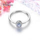 CAJJ Francois 0.30 carat tanzanite ring for women, natural colored gemstone, 925 silver inlaid jewelry, No. 13