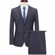 JEEP costume de costume en laine pour hommes d'âge moyen professionnel veste de robe de mariée formelle (style 15) ZYXF16835 Marine 48 (170/88A)
