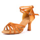 Rote Tanzschuhe 12105 Damen Latein-Tanzschuhe Frühling und Sommer Indoor-Tanzschuhe Tanzschuhe Gesellschaftstanzschuhe Braun-High Heels-12186 34
