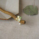 Meng Junchen handmade cheongsam, daily modern hairpin, green sandalwood imitation pearl, small fresh gardenia, green sandalwood plain hairpin