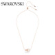 Swarovski (SWAROVSKI) Dextera ROUND necklace light luxury jewelry for women rose gold plated 5636496