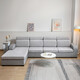 MENyAZI Thickened Elastic Sofa Cushion Cover Four Seasons Universal Seat Cushion Cover Combination Sofa Cover Sofa Fit Protective Cover QT Sunflower-Silver Gray Small Sit Applicable Width 50-65cm*Length 50-65cm