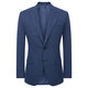 Angel Bird Suit Men's Suit Australian Sheep Wool Light Business Formal Fashion Work Suit Pants Suit Navy Blue Stripe-Slim Fit-Double Open 52 B(185/108) /Please note waist or trousers