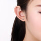Saturday Fortune (ZLF) PT950 platinum earrings for women, platinum colorful forest ear hook style earrings 1.09g