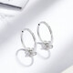 Liuguifu Jewelry Platinum Earrings Women's PT950 Earrings Small Sweet Flower Earrings Birthday Gift 1.50g