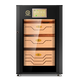 Bulldog cigar cabinet, constant temperature and humidity, ammonia removal, red wine cabinet, humidity control, tomato cultivation, imported compressor moisturizing cabinet, household energy-saving WiFi small fingerprint lock password high-end embedded VC118 fourth generation PLUS fingerprint password lock WiFi+VC118 black
