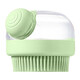 QiOh pet dog bath brush silicone bath brush special cleaning massage comb cat bath artifact dog supplies pet bath brush-green