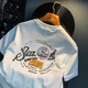 Camiseta White White Romon Summer NUEVA TRENDA DE LA TRENDA DE LA TRENDA DE ALTA ESTRADA ESTRADA AMERICAN LUXURY XINJIAN COLTION COMOLLO Camiseta de manga corta 9906 Camiseta blanca + 305 Camiseta negra XL