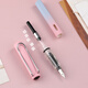 HERO fountain pen 359B bright tip iridium gold male and female students beginners practicing calligraphy third grade upright signature pen (with 6 ink bags attached) EF tip gradient pink