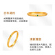 Ming brand jewelry pure gold ancient gold firefly green light hammer pattern ring gift ring for women AFM0375 labor cost 200 pure gold ring No. 12 about 2.04 grams