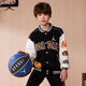 Jordan Nike AJ children's jacket boys autumn new No. 23 trendy baseball uniform jacket black