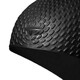 Speedo silicone swimming cap long hair bubble cap waterproof ear protection swimming cap black