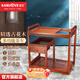 KAMJOVE multifunctional combined wood carving mobile tea cart tea tray complete tea set set fully automatic water supply electric kettle KW-6000 single tea cart wooden frame 1 piece