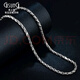 Jishangji GsunG platinum necklace men's solid PT950 necklace simple braided shiny platinum necklace for men and women