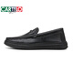 
CARTELO trendy brand new 2025 spring and summer men's shoes business men's British casual leather shoes thick sole bean shoes lazy 9903 black 40