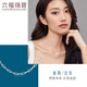 Lukfook Jewelry Platinum 950 long cross chain platinum chain necklace including extension chain Price L04TBPN0018 4.60 grams (including labor cost 400 yuan)