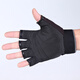 Shengdanmei winter half-finger fitness gloves men's dumbbell equipment driving training sun protection anti-skid finger leakage half-cut breathable thin protective sports mountaineering cycling autumn and winter fishing outdoor tactical gloves black one size