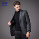 罗蒙（ROMON）羊毛呢西服男士秋冬商务休闲职业正装西装礼服爸爸外套XF78灰色2X