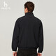 HAZZYS Men's Simple Versatile Stand Collar Casual Jacket ASVZU0BCX29 Dark Navy DN 180/100A50