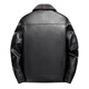 Woodpecker (TUCANO) Haining leather jacket for men, middle-aged dad, autumn and winter leather jacket, men's velvet thickened coat, middle-aged and elderly soft leather top, brown 180 (110-130Jin Jin is equal to 0.5 kg)