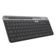 Logitech K580 wireless Bluetooth keyboard with mobile phone holder, cross-screen switchable mute keys, unlimited membrane keyboard, laptop, mobile phone, iPad tablet keyboard and mouse set K580+ pebble mouse, starry sky gray