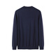 YOUNGOR Sweater Men's Autumn and Winter Young Men's Sweater Round Neck Sweater Wool Blended Sweater 2 Colors Navy VYHR619969FYA L 105c