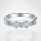 AVHE platinum diamond ring PT950 artificially cultivated diamond D color 1 carat six-claw ring for women to order as a wedding gift for Chinese Valentine's Day Platinum time brushed men's ring-30 points diamond 9-20 ring consultation and customization