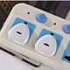 Power switch socket protective cover, child anti-electric shock protector, baby safety plug, baby socket anti-electric plug, row plug, hole plug, jack protective cover to prevent children from touching the wiring board, 6-key version