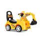 MAIGEMENG children's electric excavator can sit and ride large children's excavator children's excavator toy car baby standard sliding version [light music]