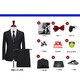 Cszxx large size suit men's suit plus fat plus fat man business wedding wedding work interview professional formal wear two-piece set black 3XL suitable for 160-180Jin Jin is equal to 0.5 kg