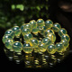 Flying Goose Dominican 5A Purified Blue Amber Bracelet Natural Buddha Beads Amber Round Beads Single Circle Men and Women Picture Color Collection 22mm (Boys)
