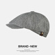 SOMUBAY hat men's spring and autumn beret middle-aged dad British retro progressive hat octagonal hat newsboy hat men's four-season hat gray one size fits 56-61CM