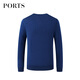 PORTS men's casual warm round neck sweater ML9K071LZW009 SPACE BLUE S