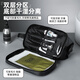 Lohas Travel Toilet Bag Men's Business Travel Cosmetics Storage Men's Portable Dry and Wet Separation Business Travel High-End Leather Toiletries Bag