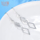 Xianyuan Pt950 platinum earrings for women, platinum earrings, platinum earrings, earrings, earrings, fashionable birthday gifts for girlfriend, PT950 earrings, about 3.7 grams, free certificate