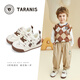 Tyrannis Autumn New Comfortable Soft Soled Toddler Shoes Boys Functional Shoes Cartoon Cute Baby Girls Bread Shoes White/Brown 24 Inner Length 15cm Suitable for Feet Length 13.8~14.2