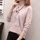 
Shanidoluo large size women's sweater female fat girl autumn clothing new loose versatile sweater base shirt 15278 pink XL recommended 95~130 Jin [Jin equals 0.5 kg]