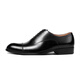 Thom Wills Business formelle Lederschuhe Herren Kuhlattenhäute handgefertigt drei-Gelenk-echte Leder Britische Oxford Schuhe Herrener Bräutigam Hochzeitsschuhe Schwarz Kalb