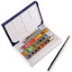 Holbein (Holbein) Japanische Holbein -Aquarellkünstler Künstler Festes Aquarellpigment 18 Farben (PN694) Single Box [Senden Sie Baohong Aquarellpapier 32K/10 Bilder]