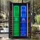 BAIKAILUN variable frequency wine cabinet dual temperature constant temperature red cabinet home living room ice bar office tea refrigerator double door office thin zero embedded bench embedded freezer embedded glass refrigerator mirror dual temperature fully equipped with 274 bottles thin section