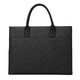 Meidu briefcase men's business handbag casual men's bag large capacity canvas computer bag conference document bag horizontal briefcase black 14 inches