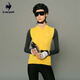 Le coq sportif Cycling French Rooster Autumn and Winter Women's Fashionable Sports Long-Sleeved Cycling Jersey Goose Yellow L