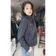 Romon 2025 Automne New Style Hooded Zipper Veste courte pour les femmes Fashion Couleur solide décontractée polyvalente pour femmes rose L